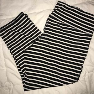 Athleta Stripe Chaturanga Capri
